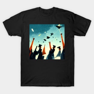 Congratulations Graduate - throw that cap into the air T-Shirt